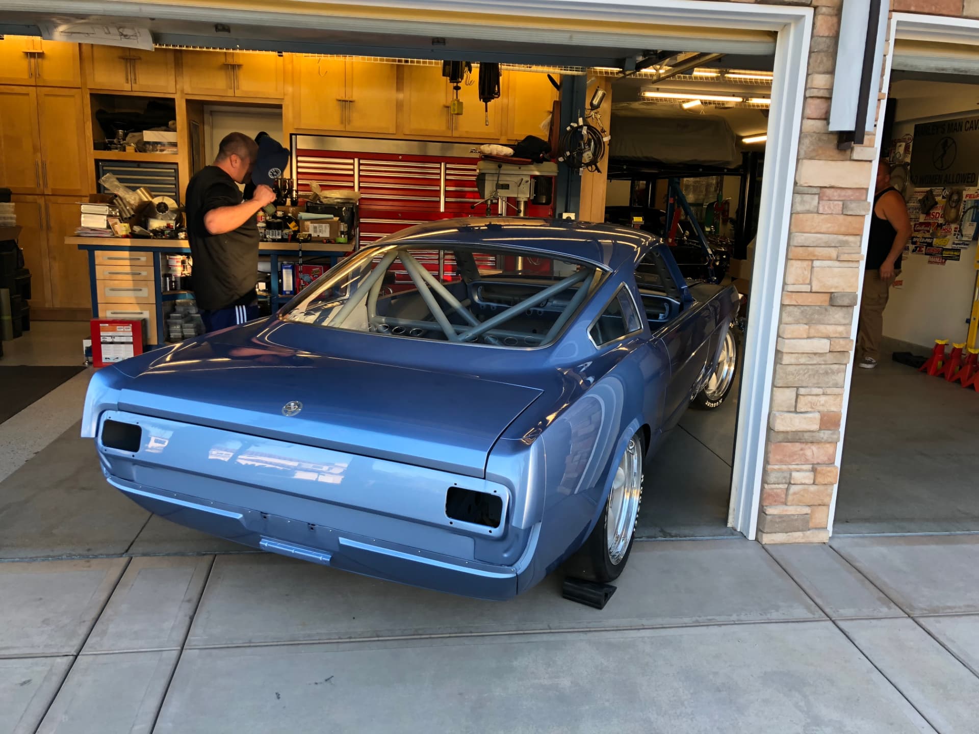 Delivered to Harley's garage for final assembly