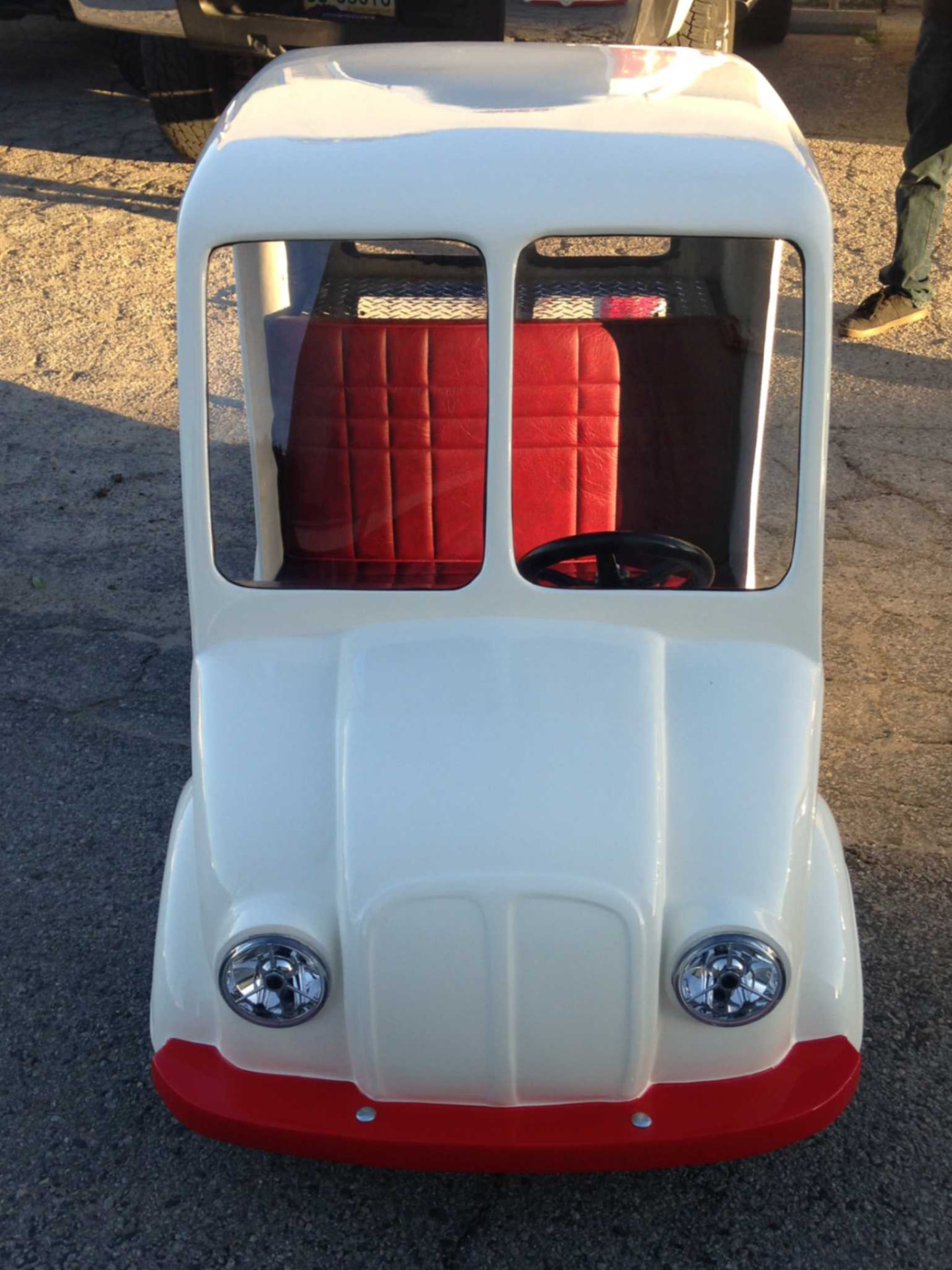 Finished front view with red bumper
