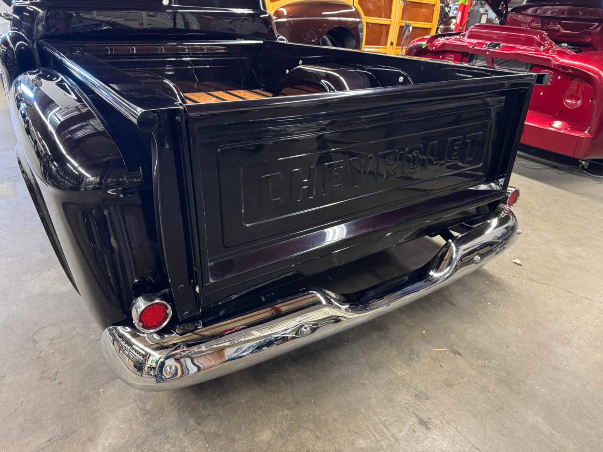 Taillight and polished bumper detail