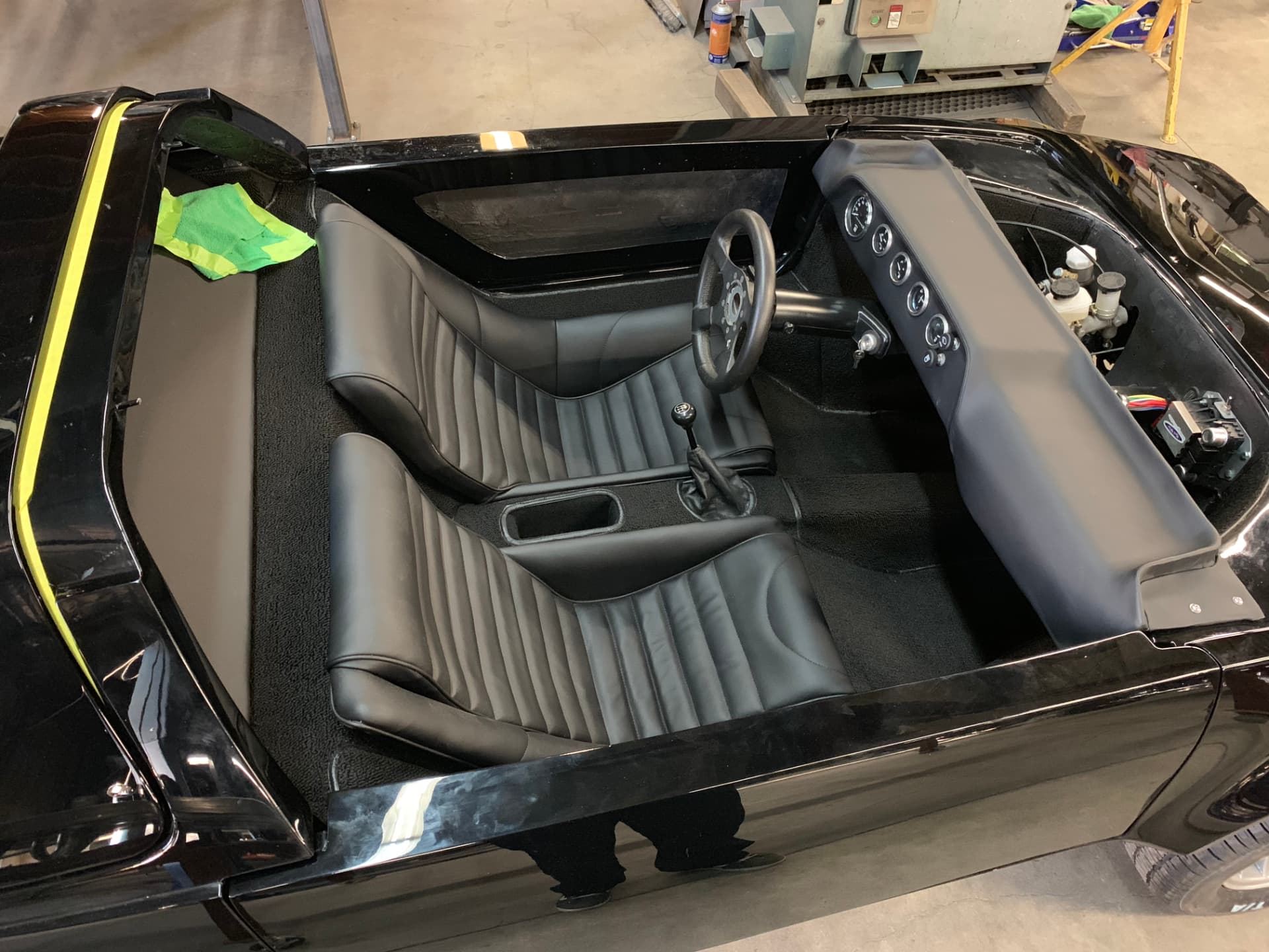 Finished Corwin cockpit and black leather interior