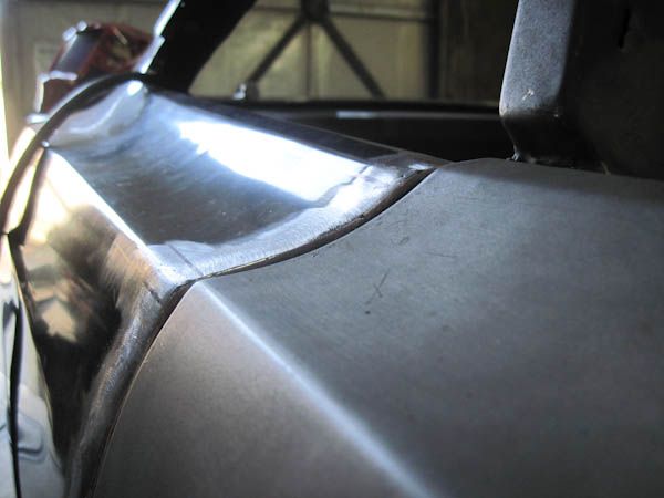 Hand-finished quarter-panel metalwork
