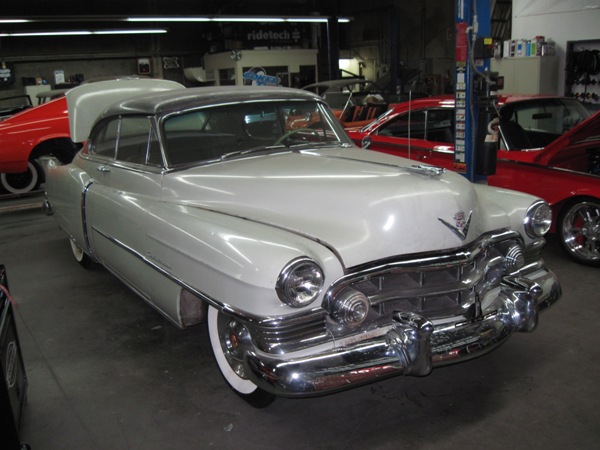 1950 Cadillac in the shop before restoration