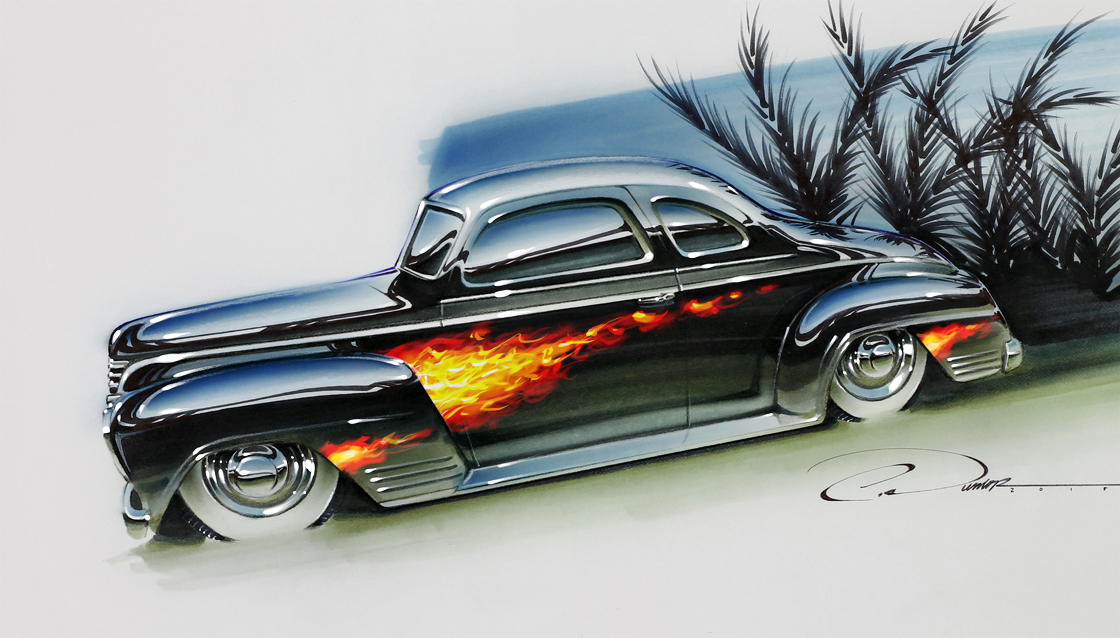 Carl's Jr. Plymouth flame-paint concept