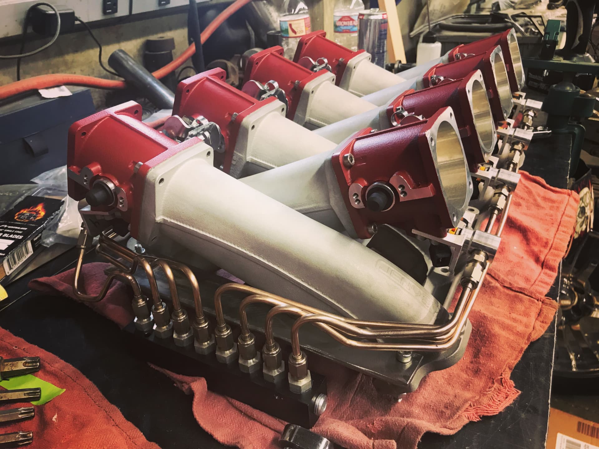 Individual throttle-body intake fabrication