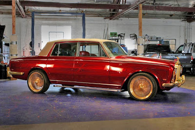 Finished Rolls-Royce side profile in the workshop