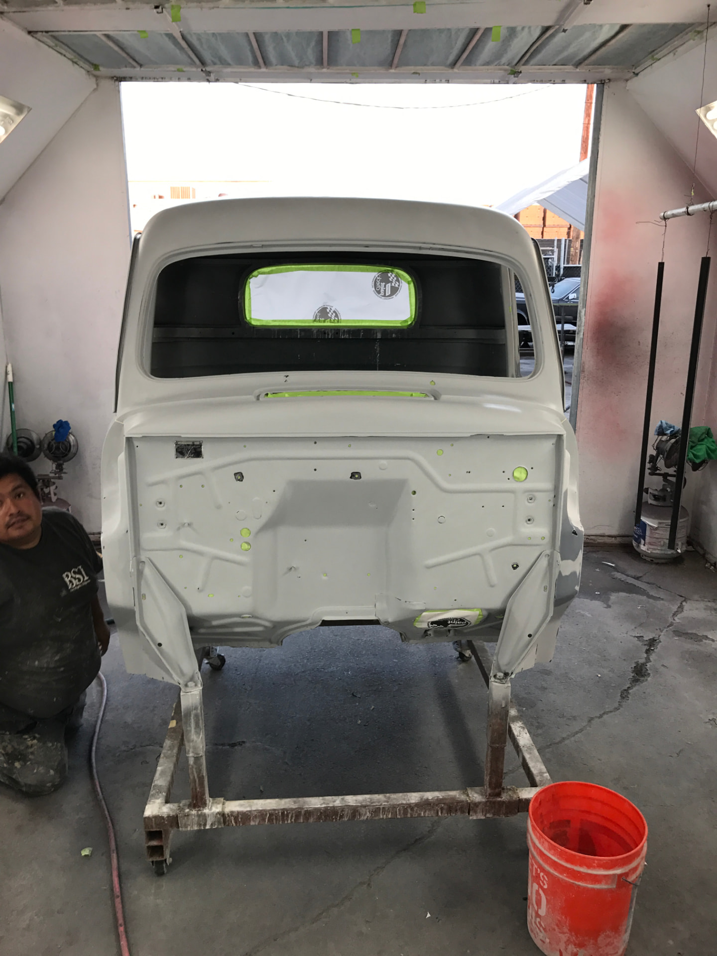 Cab in primer before paint