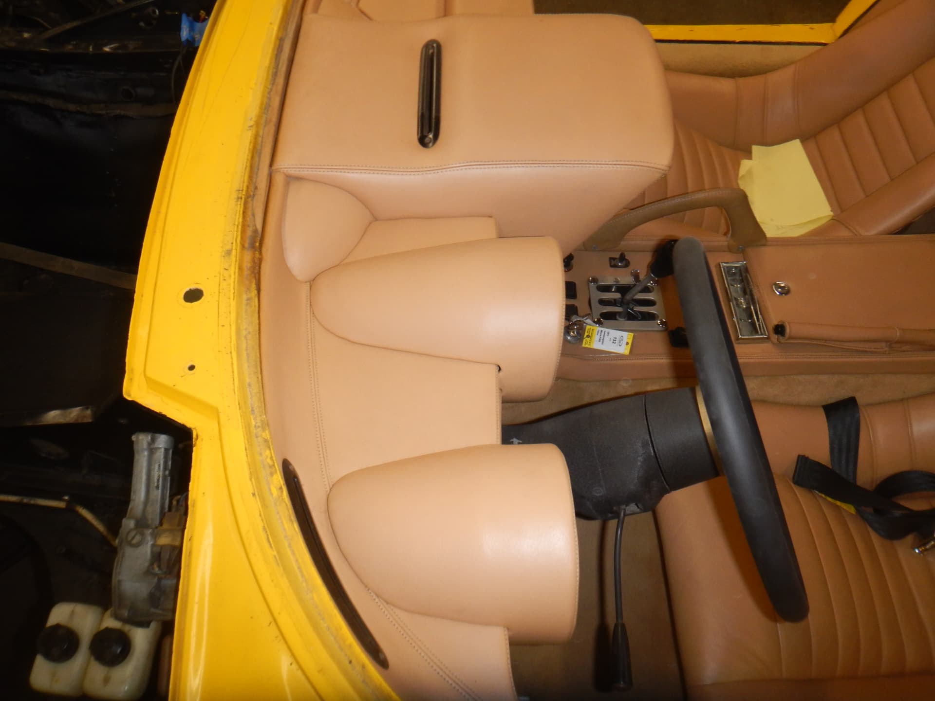 Tan leather cockpit and interior overview