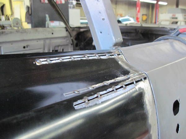 Quarter-panel seam welding during metalwork